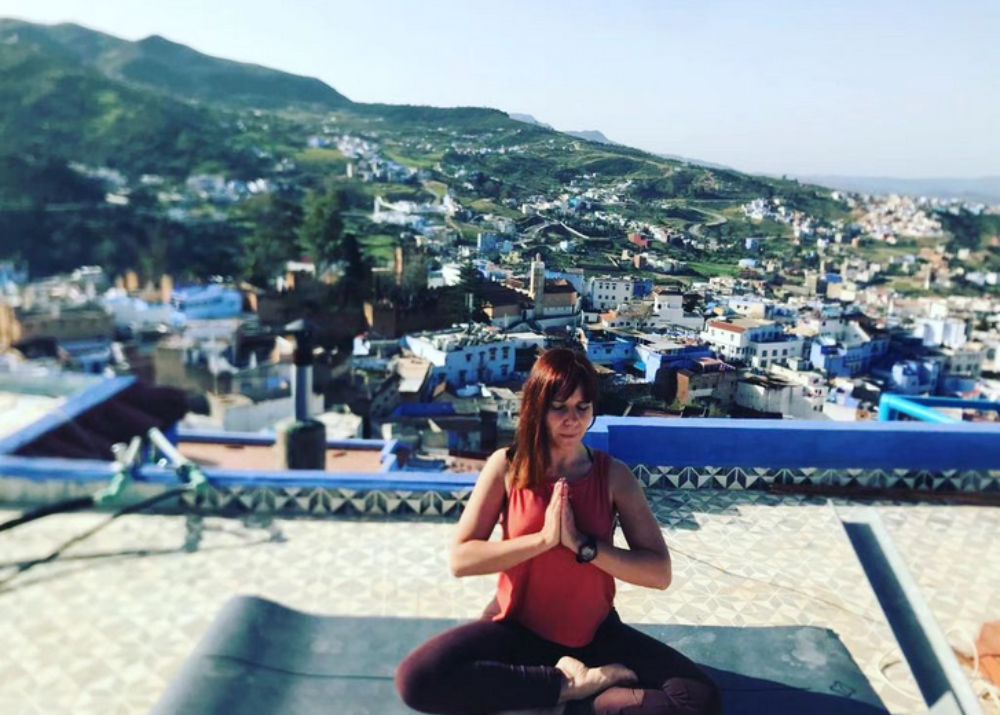 Yoga en el desierto de Marruecos